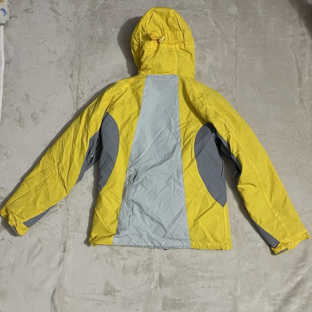 American Eagle Outfitters Jacket Womens Size XS Yellow Gray Performance Snow Ski